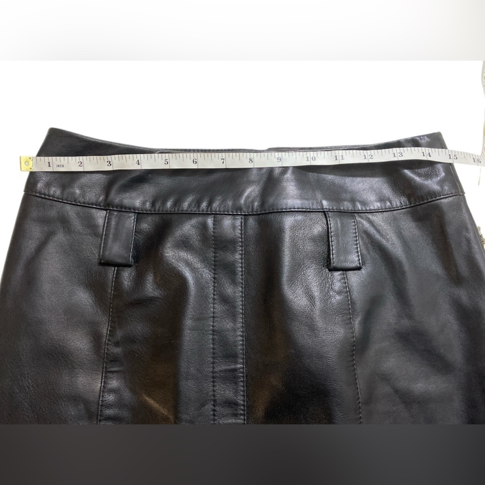 Danier - Vintage Italian leather midi length skirt - Picture 5 of 8